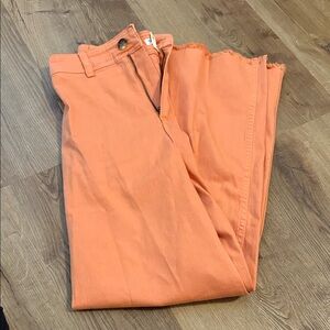 Billabong Orange Frayed Pants